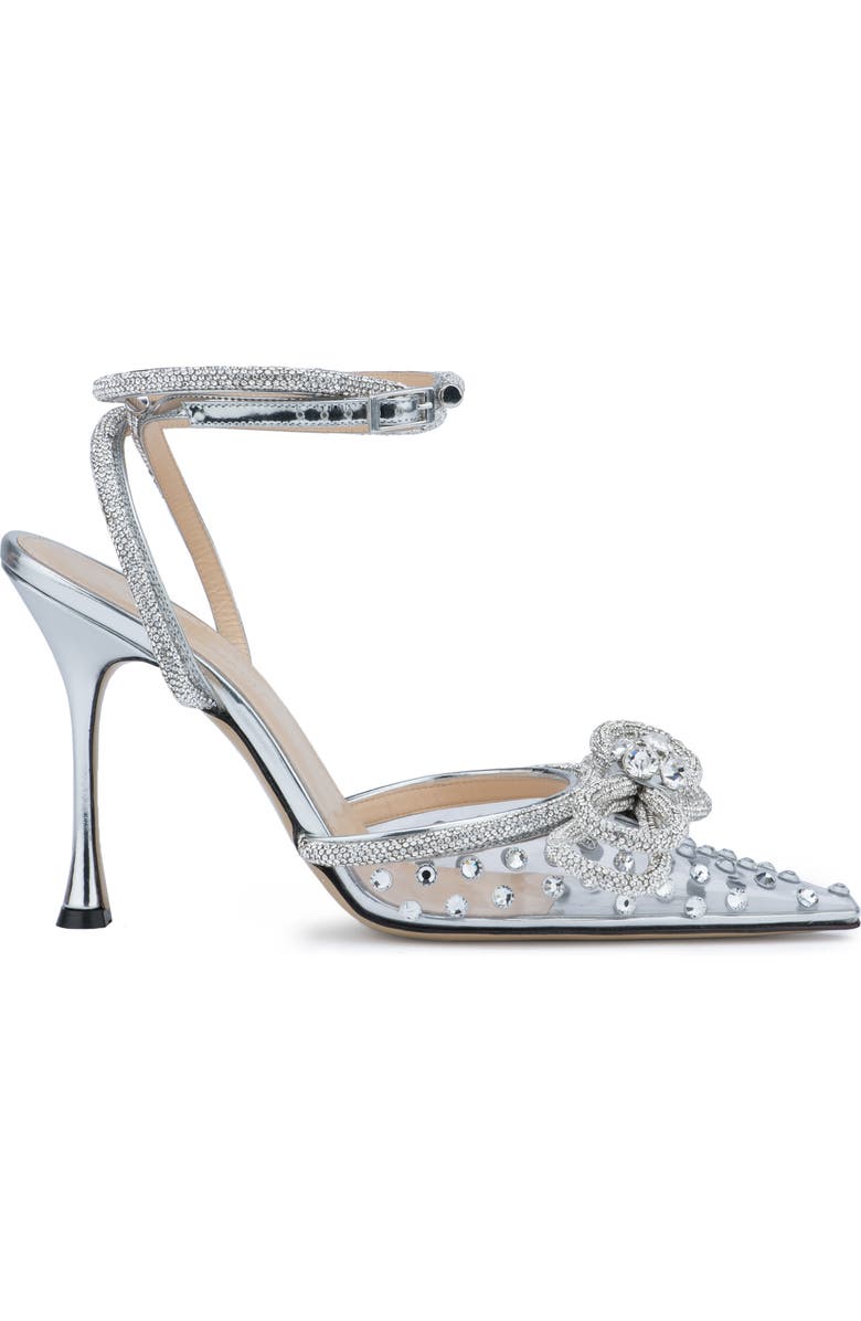 Mach & Mach Double Crystal Bow Pointed Toe Pump, Alternate, color,