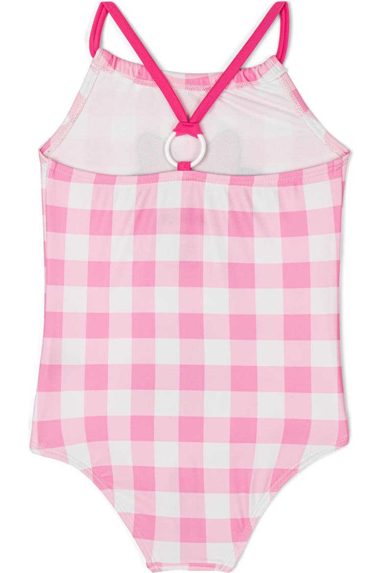 Minnie Mouse One Piece Bathing Suit, Alternate, color, Minnie Pink Tie Dye