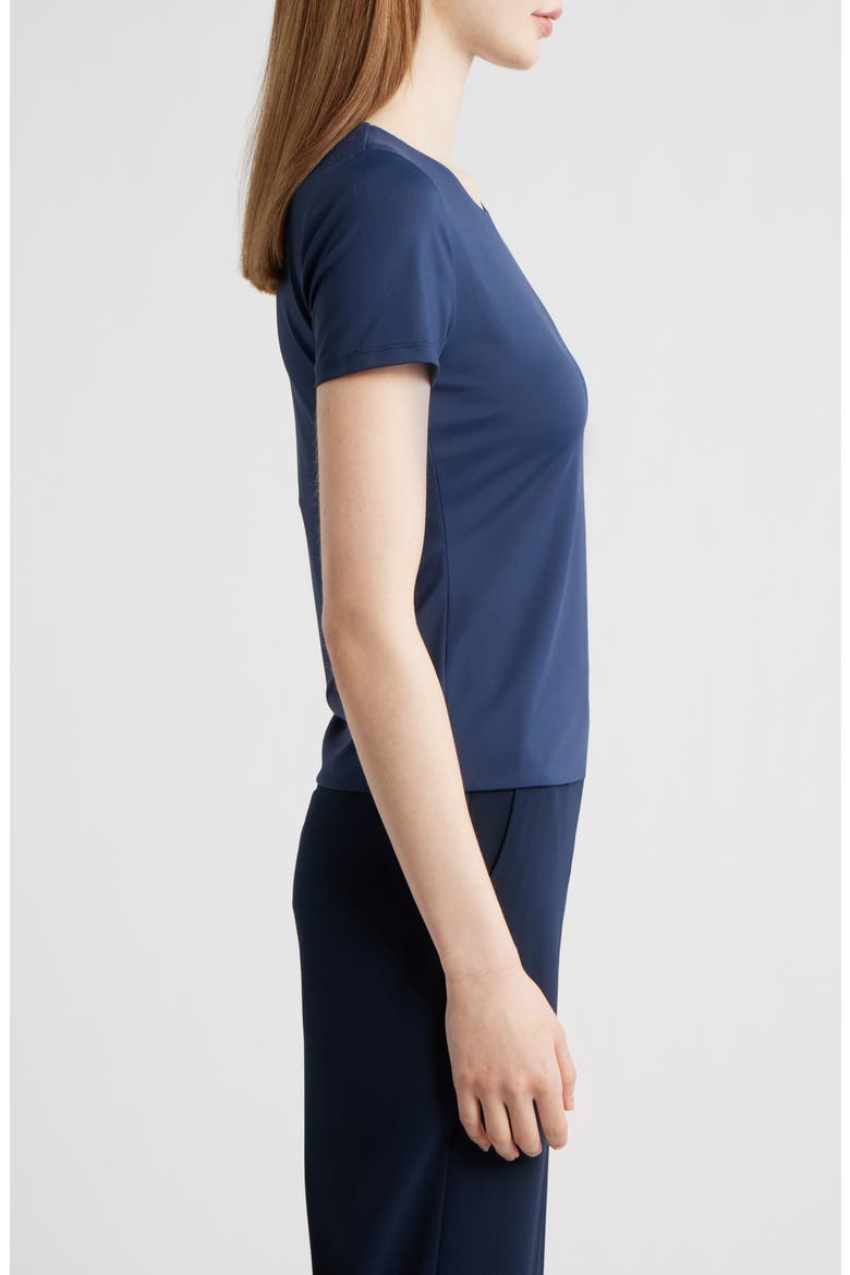 Rhianna Stretch Knit T-Shirt, Alternate, color, NAVY
