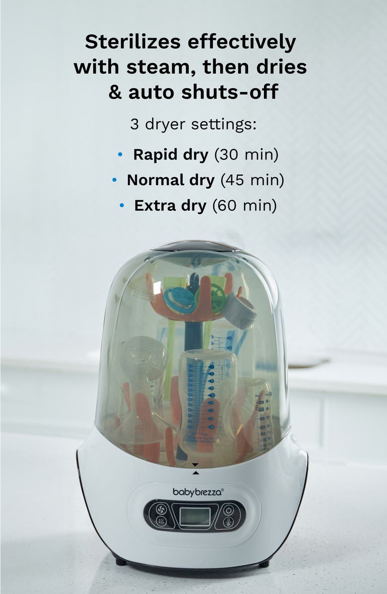BABY BREZZA One Step Bottle Sterilizer/Dryer, Alternate, color, White