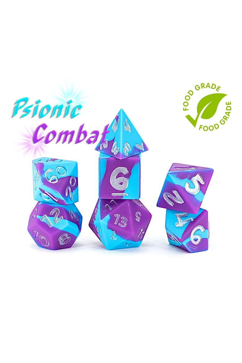 Psionic Combat Antistress Dice 7Pc, Alternate, color, Multicolored