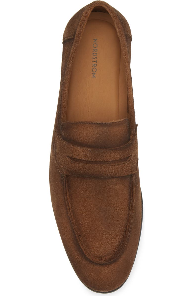 Nordstrom Knox Flexible Penny Loafer, Alternate, color, Brown Bronze