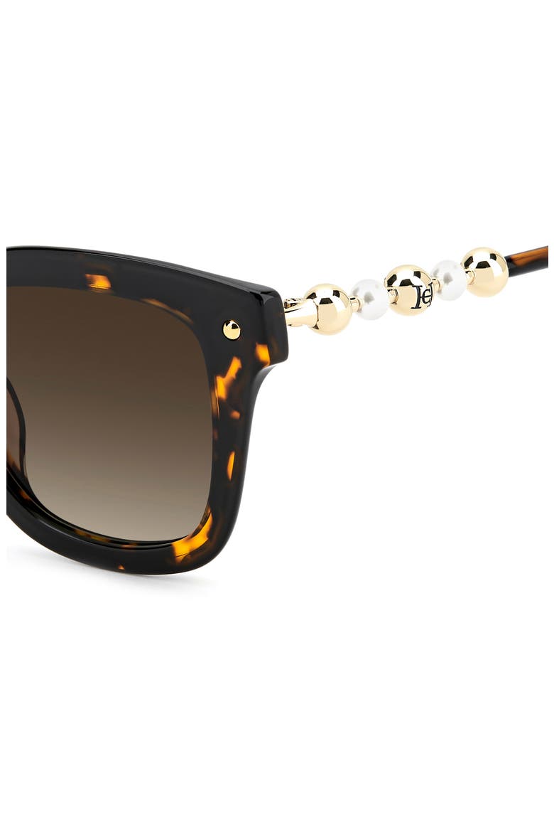HER 0407/G/S 51mm Gradient Rectangular Sunglasses, Alternate, color, HAVANA/ BROWN SF