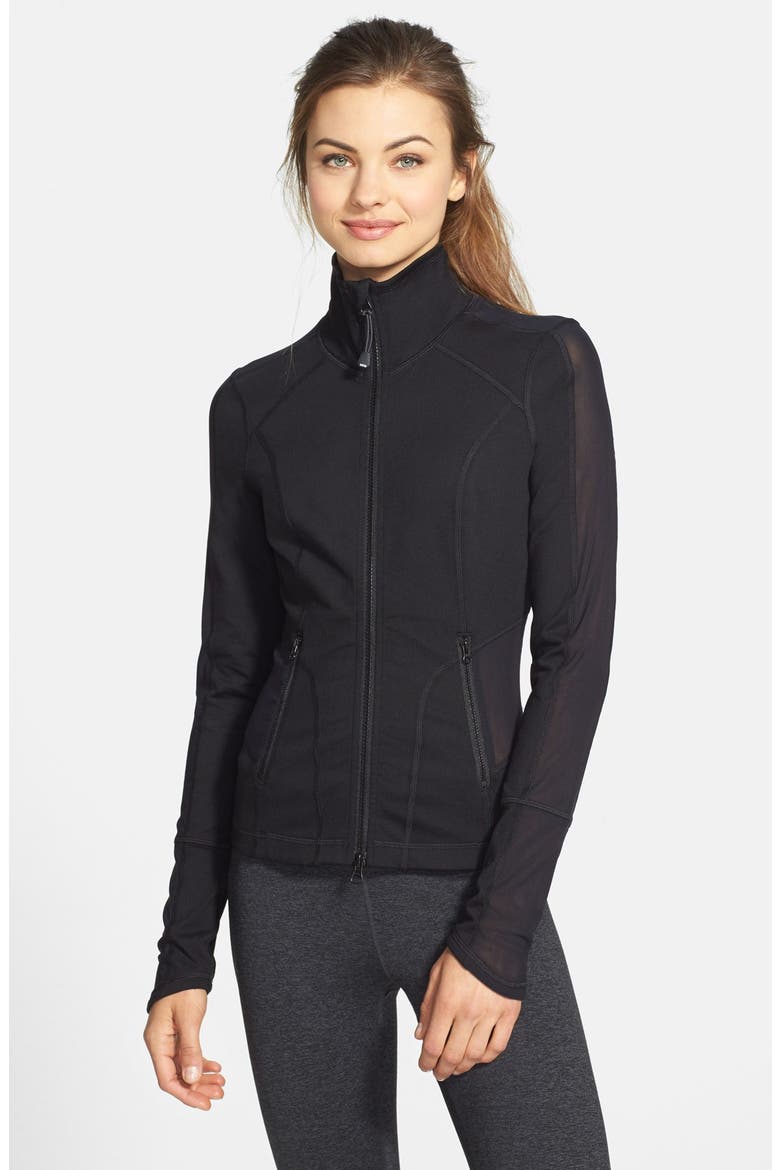 'Allure' Jacket, Main, color, BLACK