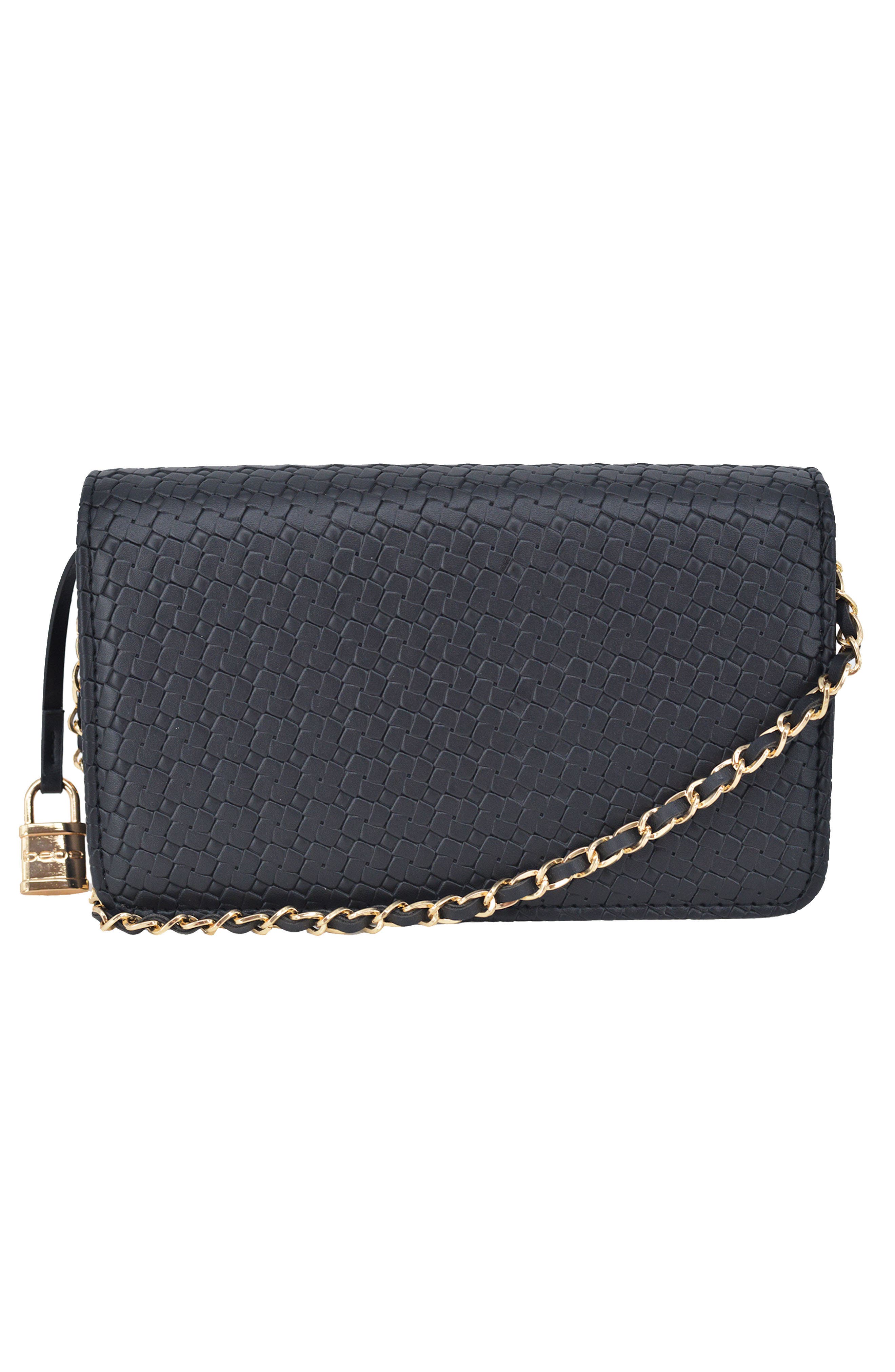 bebe Otto Crossbody Bag, Alternate, color, Black