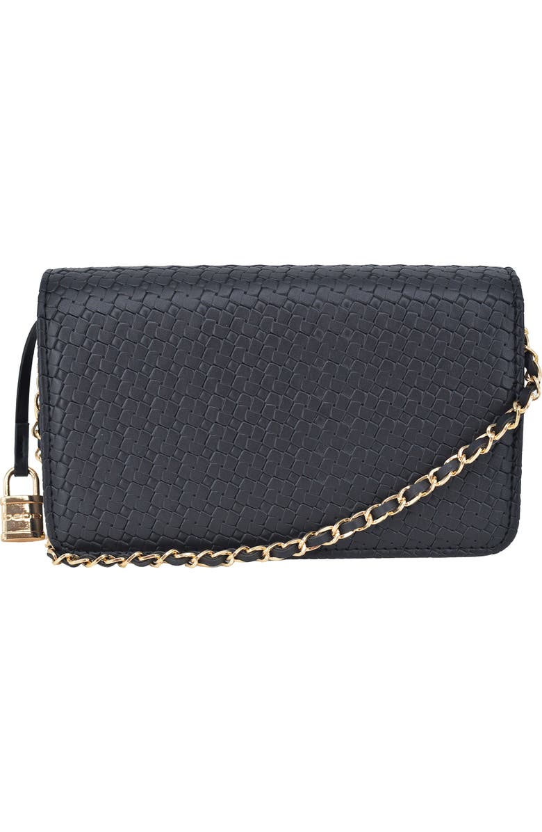 bebe Otto Crossbody Bag, Alternate, color, Black
