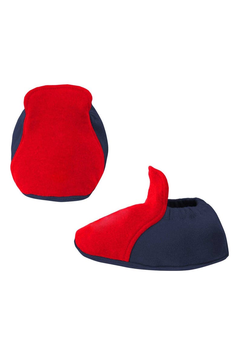 Newborn & Infant Navy/Red Boston Red Sox Three-Piece Love of Baseball Bib Bodysuit & Booties Set, Alternate, color, Navy