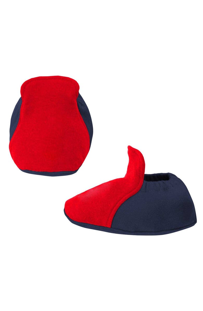 Outerstuff Newborn & Infant Navy/Red Boston Red Sox Three-Piece Love of Baseball Bib Bodysuit & Booties Set, Alternate, color, Navy