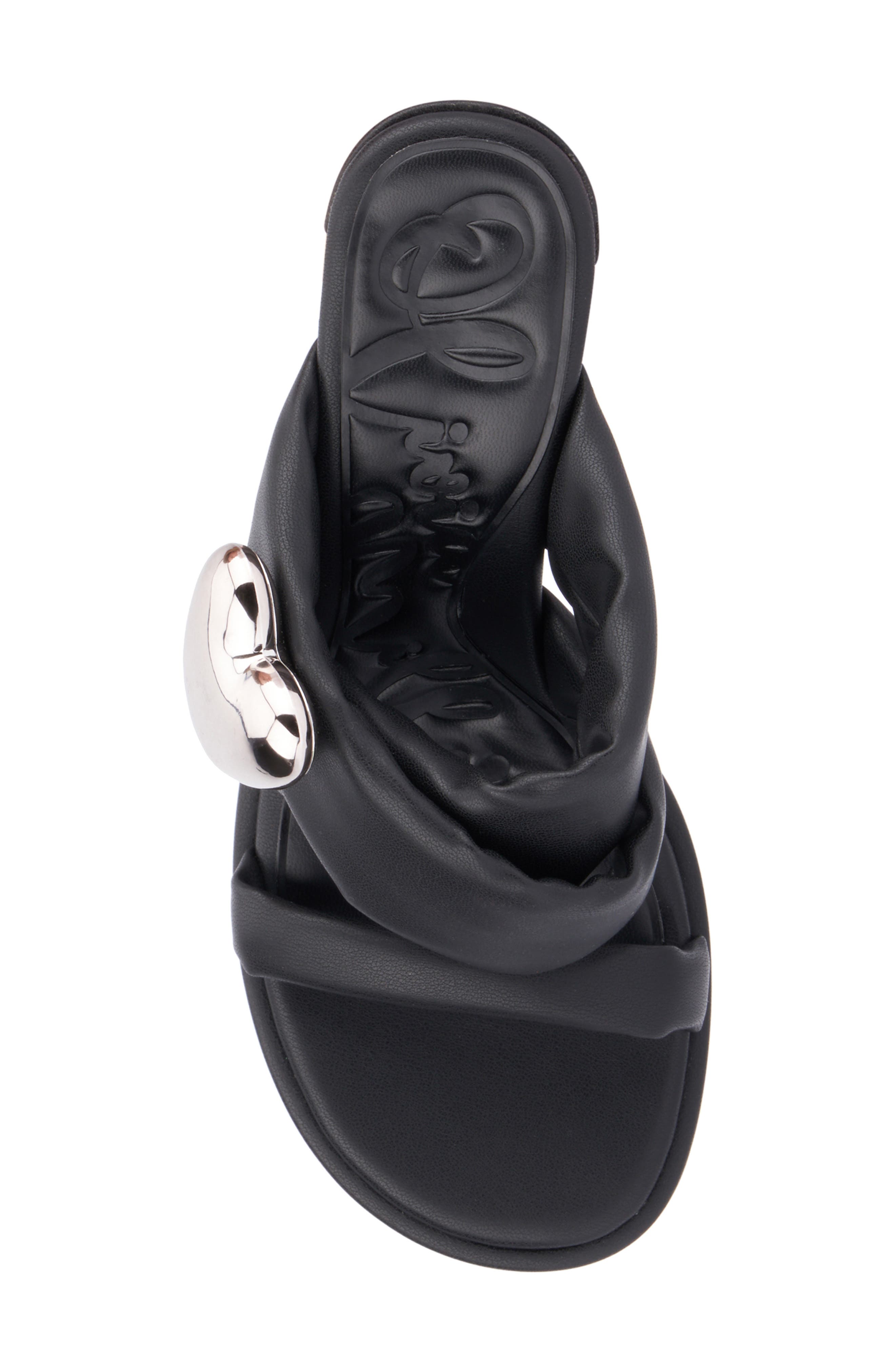 OLIVIA MILLER Lovey Dovey Sandal, Alternate, color, Black