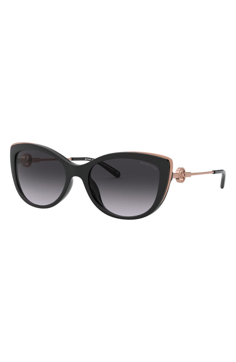 Michael Kors 55mm Gradient Cat Eye Sunglasses, Alternate, color, 