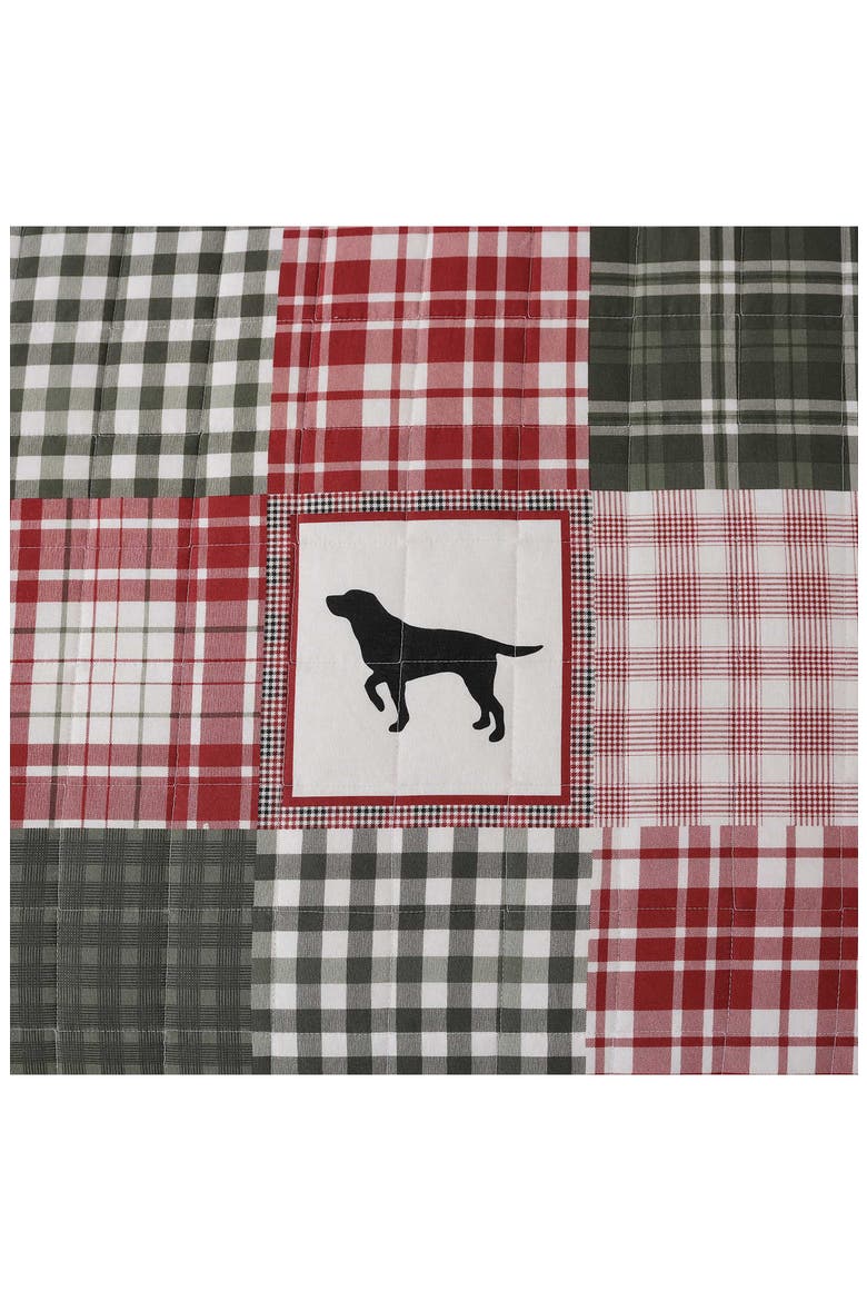 Buddy Patchwork Quilt Set, Alternate, color, IVORY/ RED/ GREEN