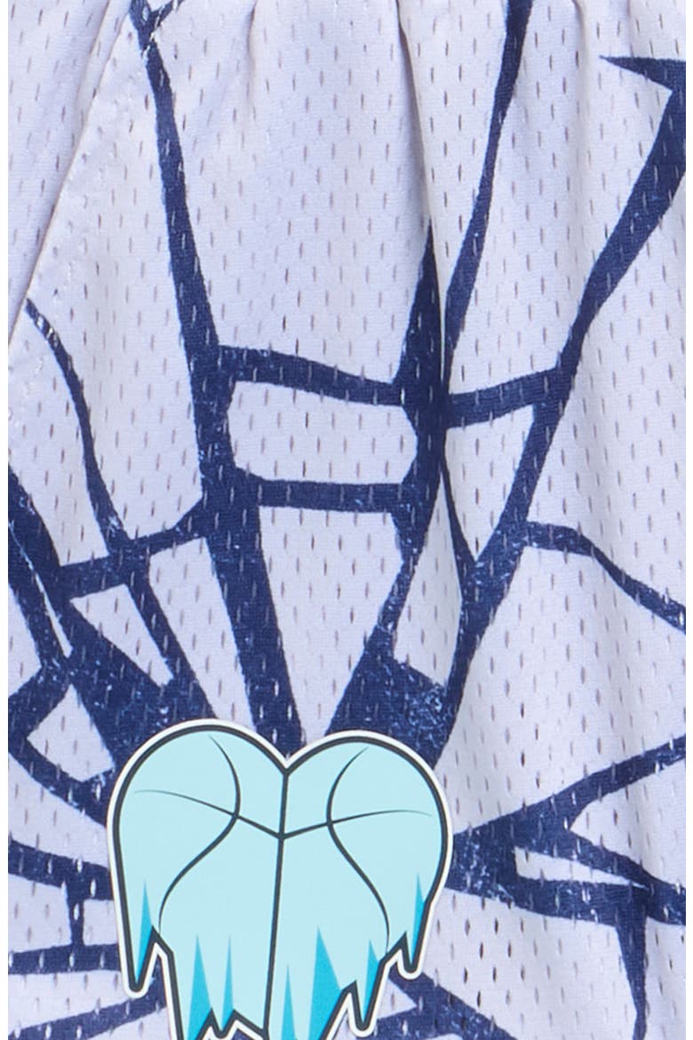 Kids' Cold Heart Mesh Basketball Shorts, Alternate, color, GREY