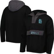 LEVELWEAR Men's Levelwear Black St. Louis Cardinals Ruckus Quarter-Zip Hoodie