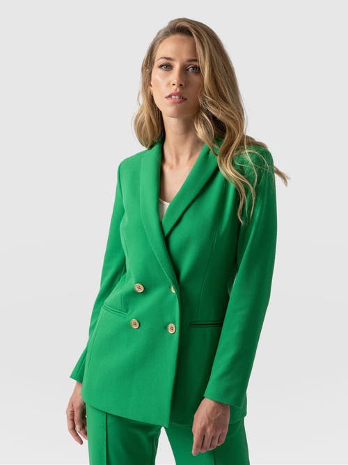 Saint + Sofia Cambridge Blazer In Green