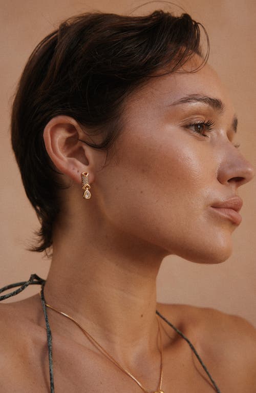 Luv Aj The Cannoli Stud Earrings In Gold