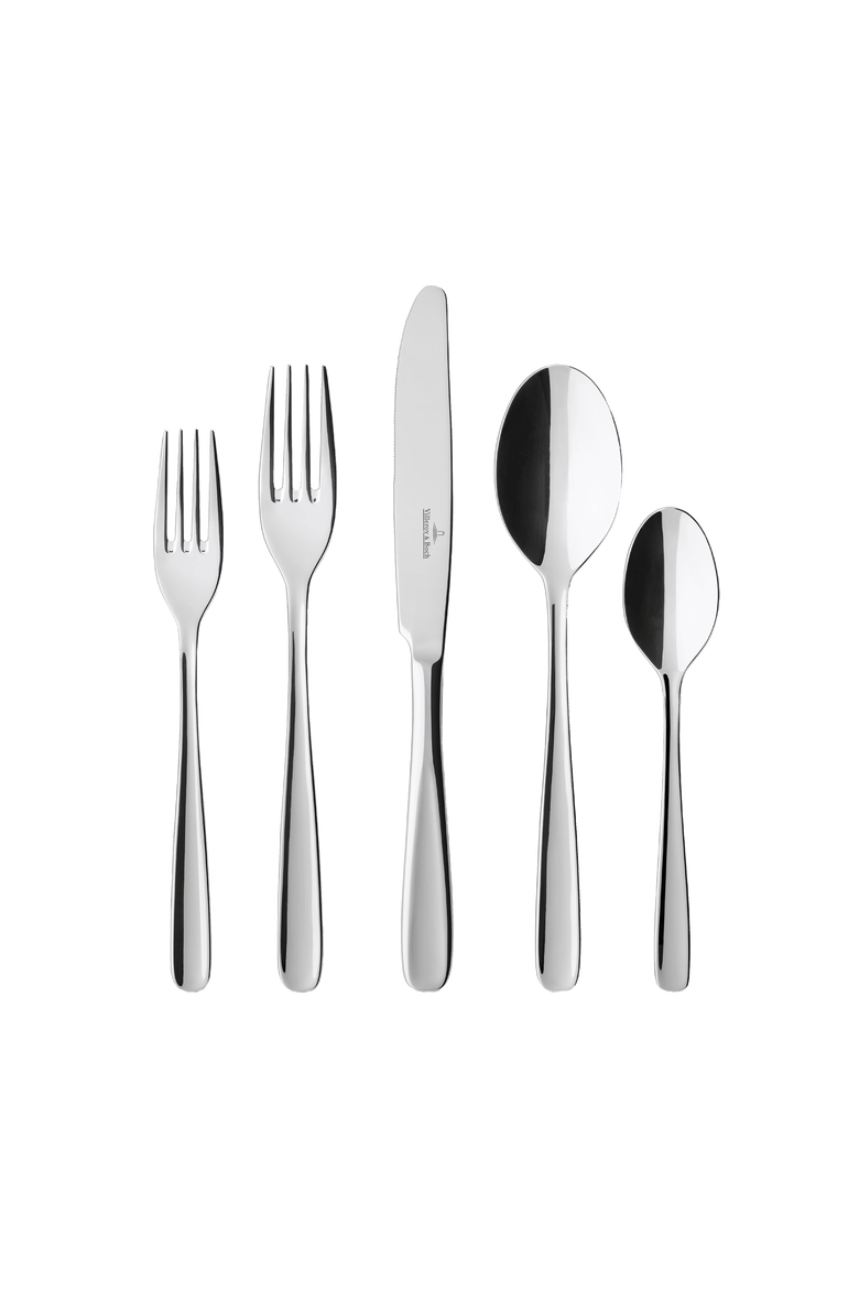 Liam 40 piece flatware set, Main, color, Metalic Silver