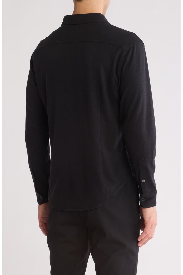 Bighorn Solid Button-Up Shirt, Alternate, color, BLACK