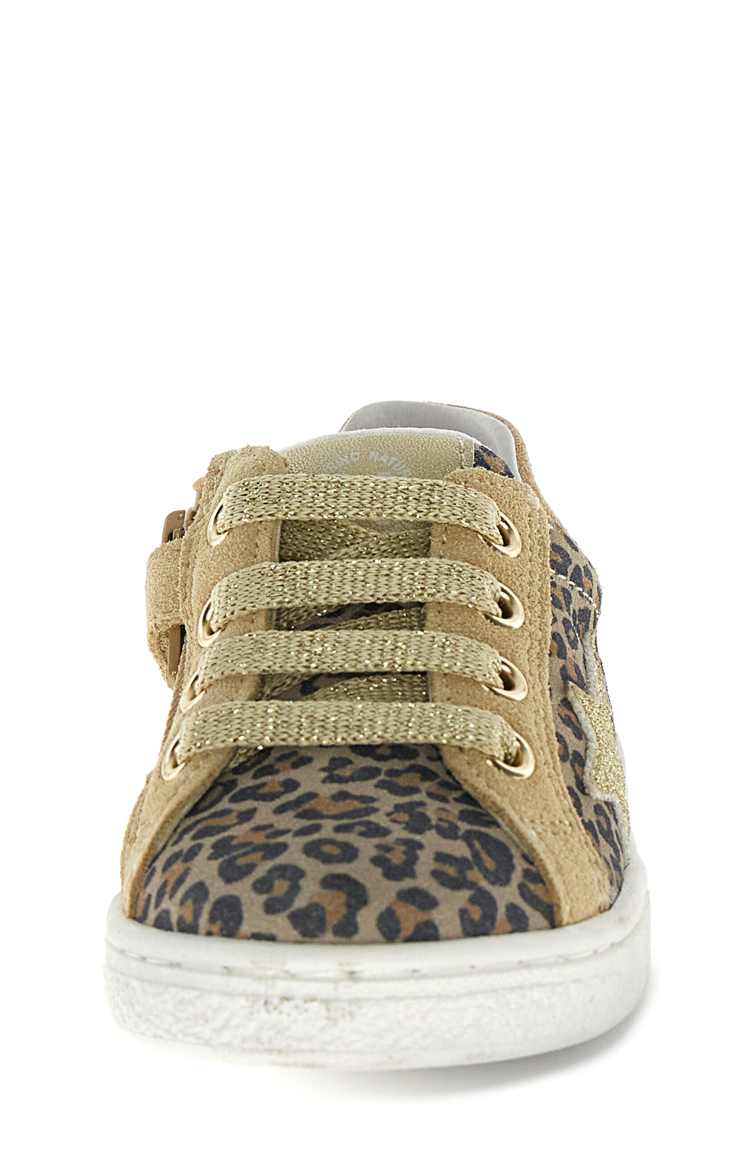 Kids' Pinn Zip Leather Sneaker, Alternate, color, BEIGE/ KHAKI