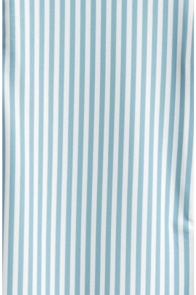 One-Piece Rashguard Swimsuit, Alternate, color, BLUE STRIPED