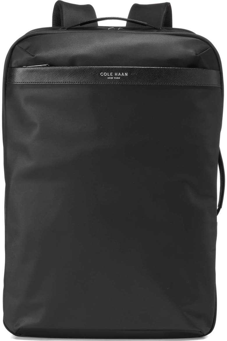carson leather trim backpack Mason Workday and a laptop with ease Italian Leather Laptop Backpack