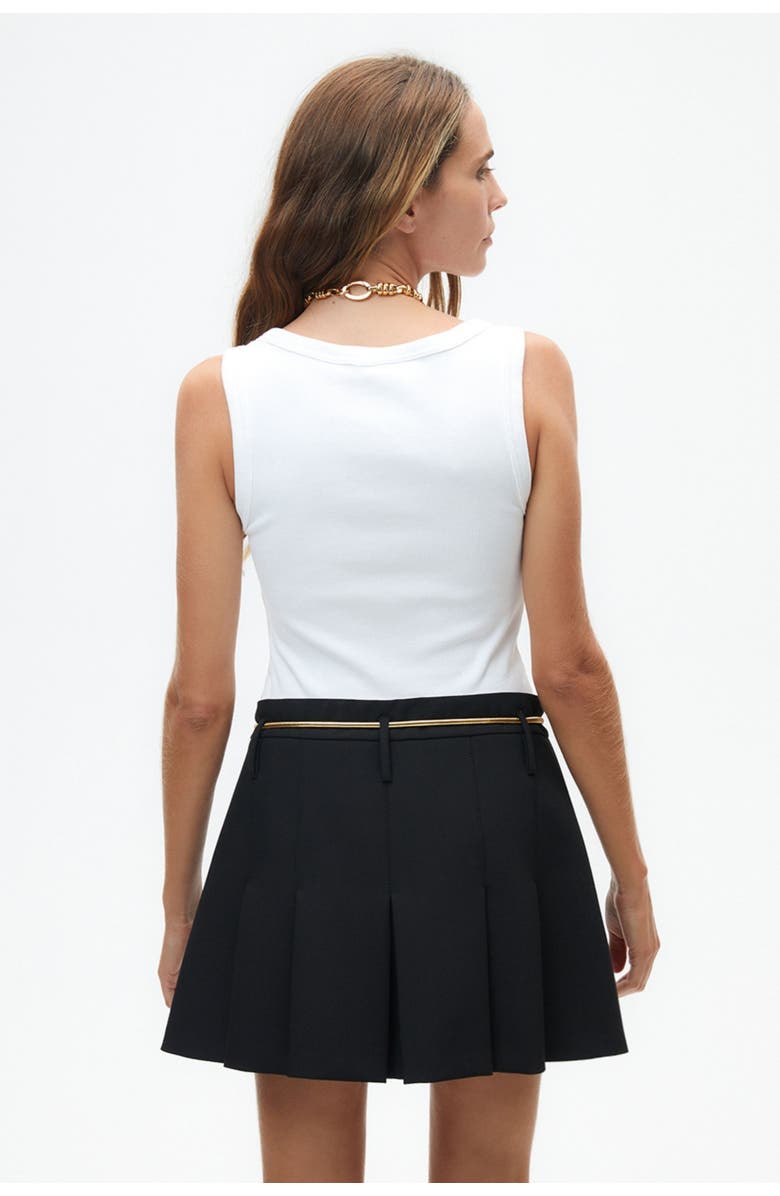 Nocturne Pleated Mini Skirt, Alternate, color, 