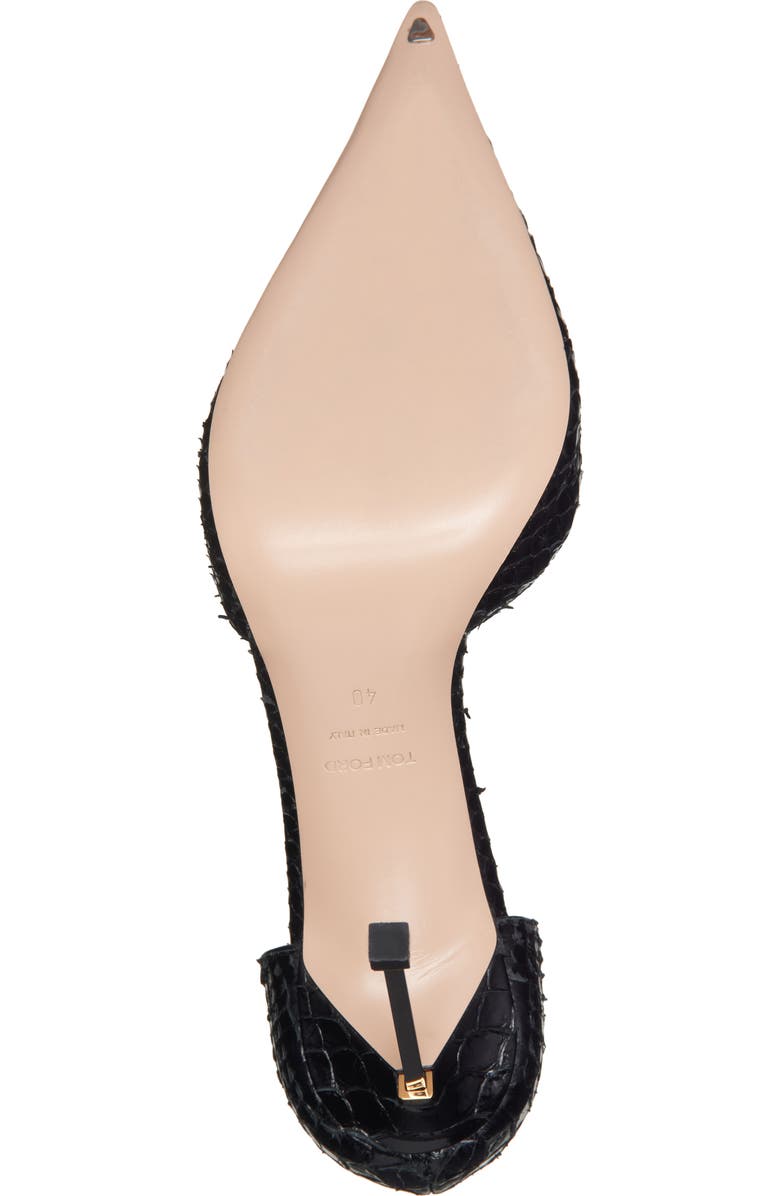 TOM FORD Stiletto d'Orsay Pump, Alternate, color, Black