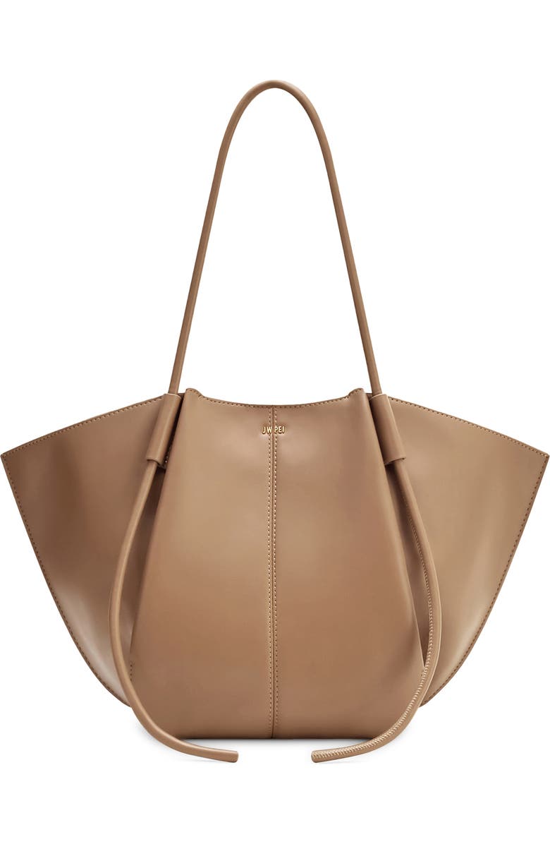 JW PEI Nala Faux Leather Wide Tote, Main, color, Clay Brown