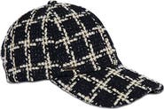 Eugenia Kim Windowpane Tweed Baseball Cap