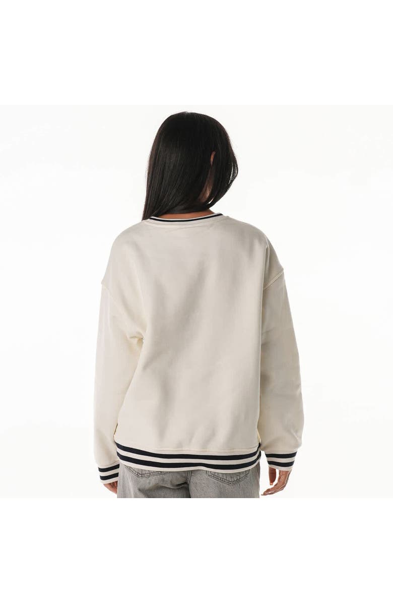 THE WILD COLLECTIVE Women's The Wild Collective Cream Chicago Bears Oversized Vintage French Terry Sweatshirt, Alternate, color,