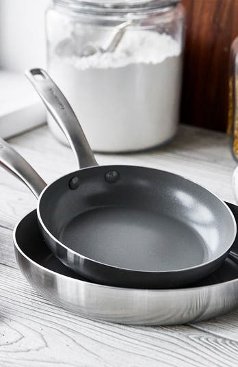 Chatham Stainless Ceramic Nonstick 8” & 10” Frypan Set