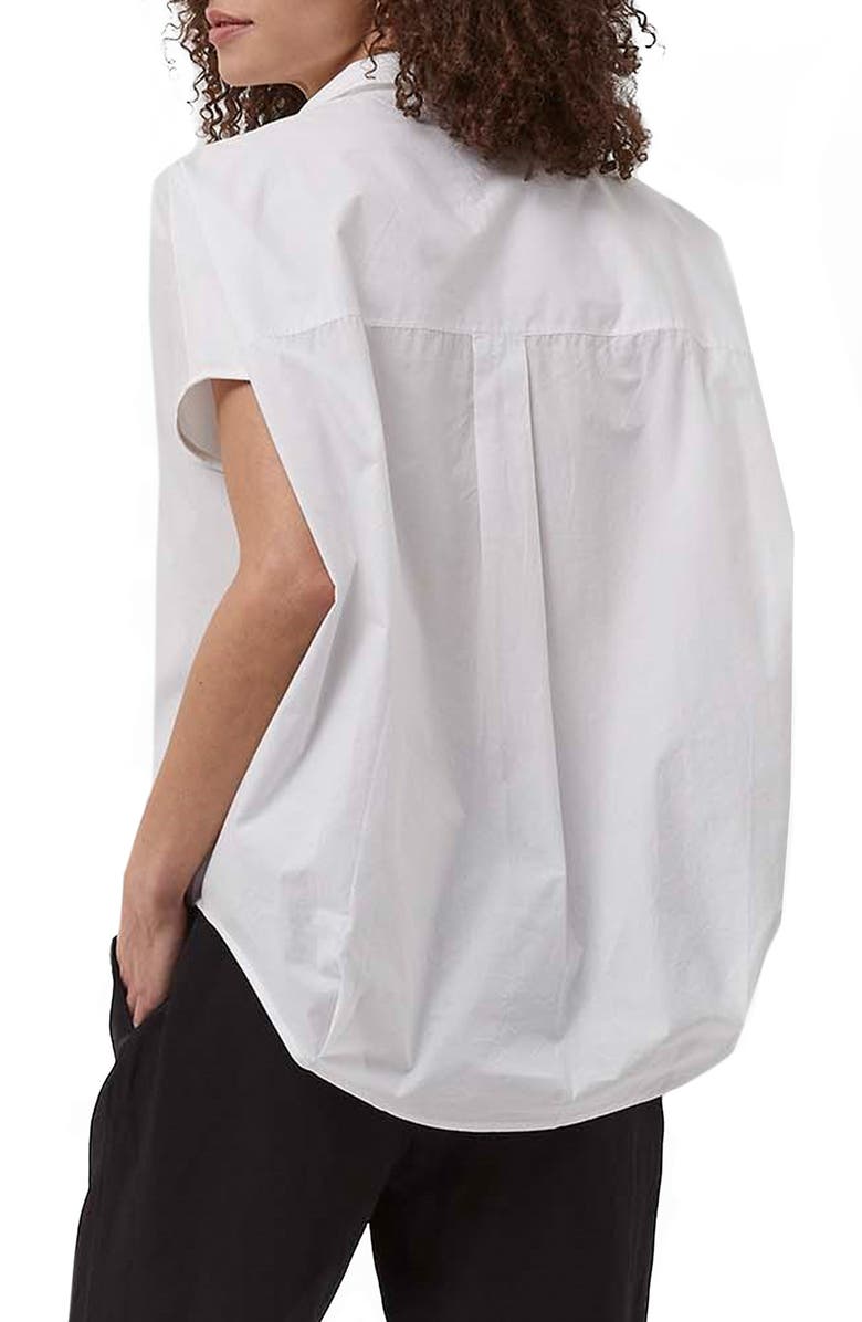 French Connection Cele Rhodes Cotton Poplin Top, Alternate, color, 