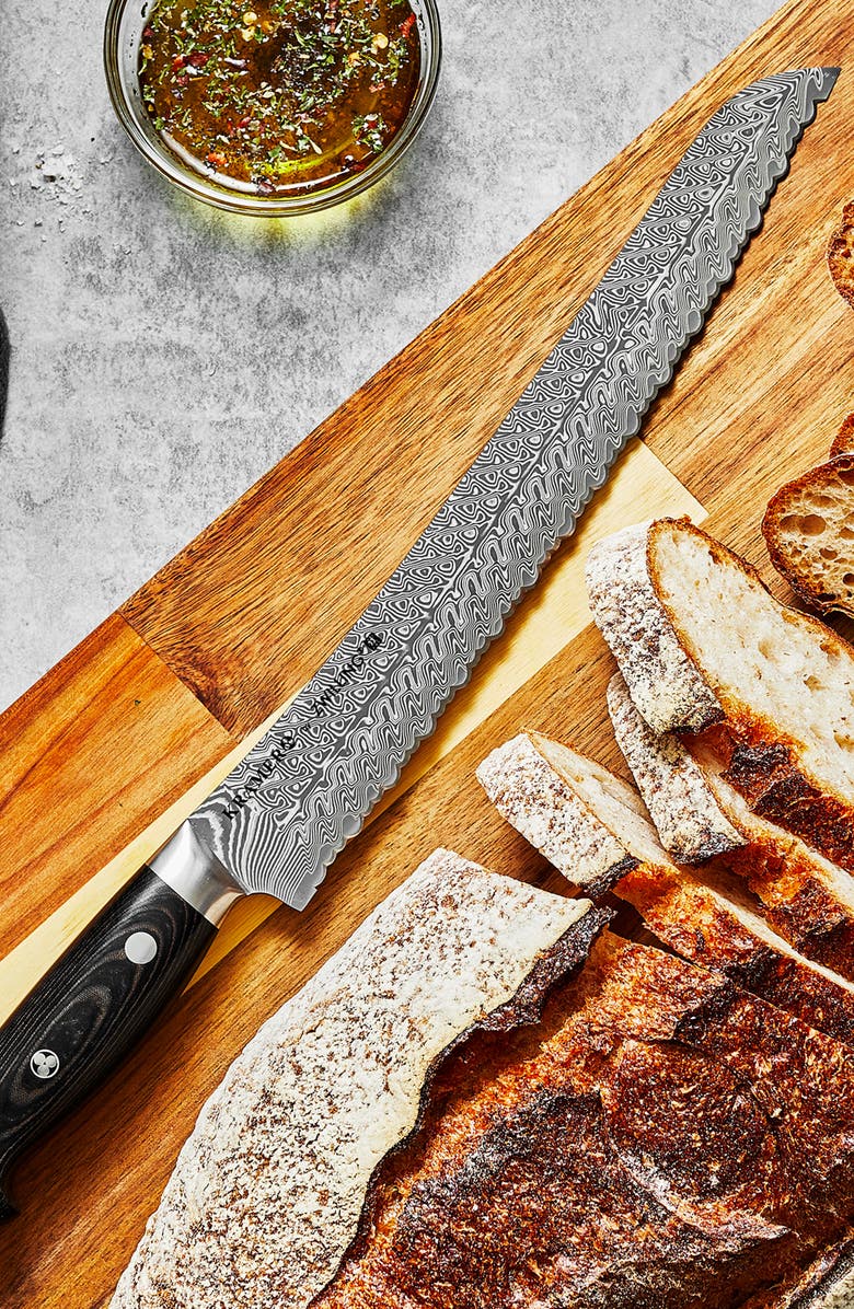ZWILLING Kramer by Zwilling Euroline Stainless Damascus 9-Inch Bread Knife, Alternate, color, Stainless Steel