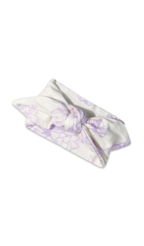 Everly Grey Ruffle Romper & Head Wrap Set In Multi