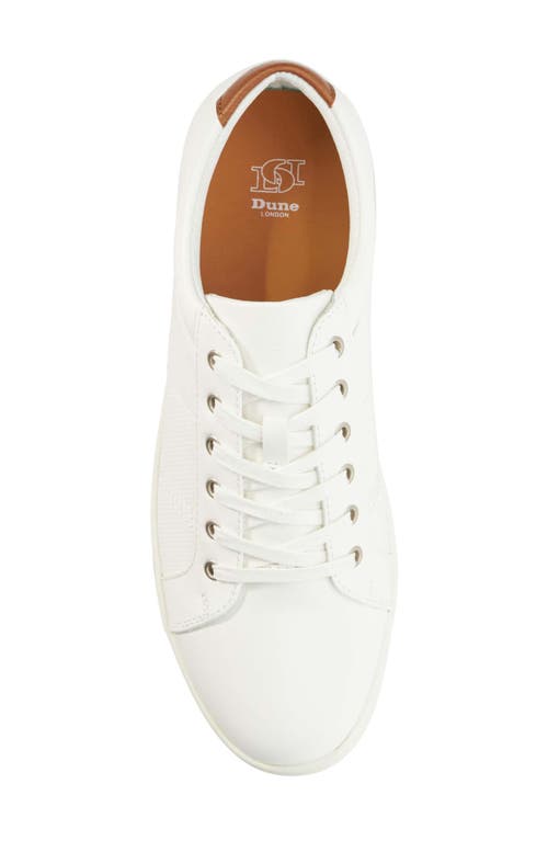 Dune London Trez Sneaker In White
