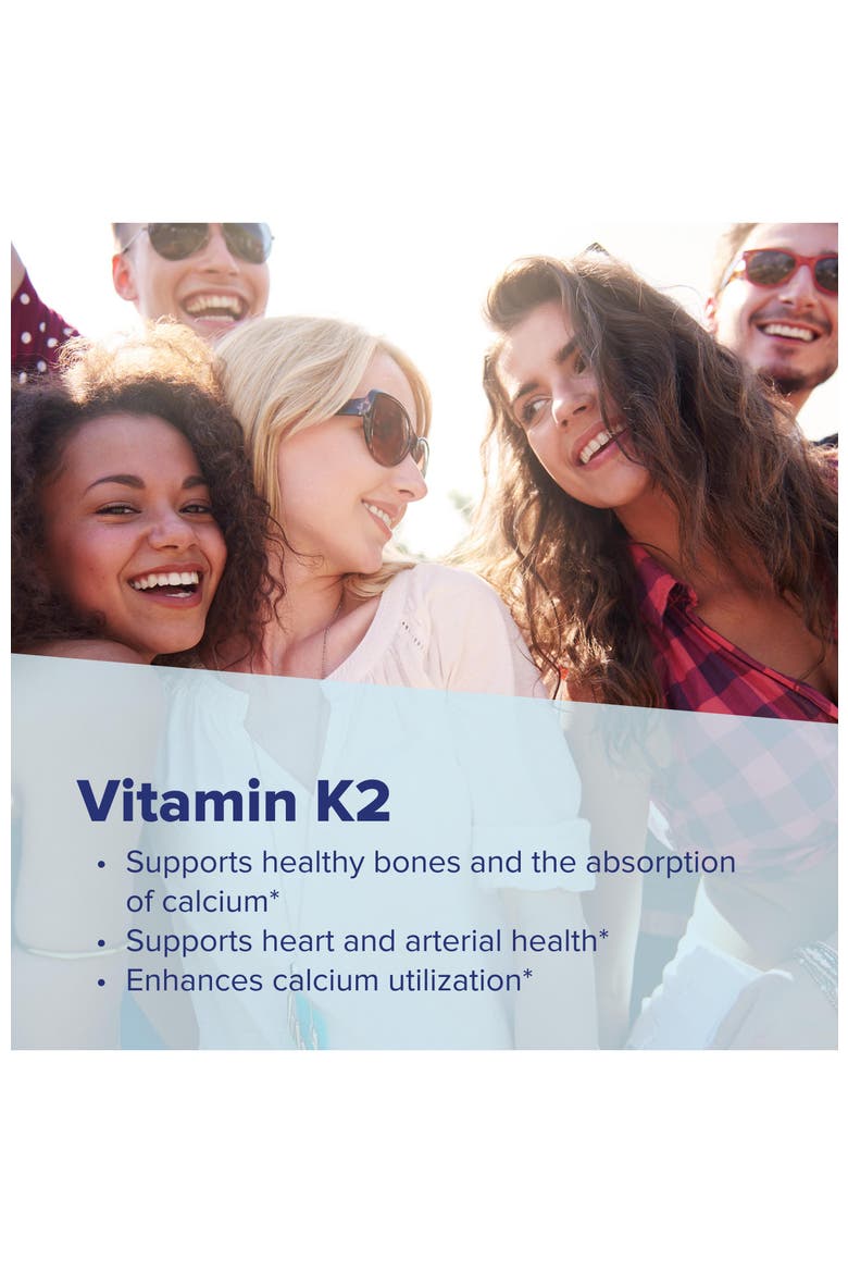 Vitamin K2 MK-4 Menaquinone-4 Microlingual Tablets, Alternate, color, White