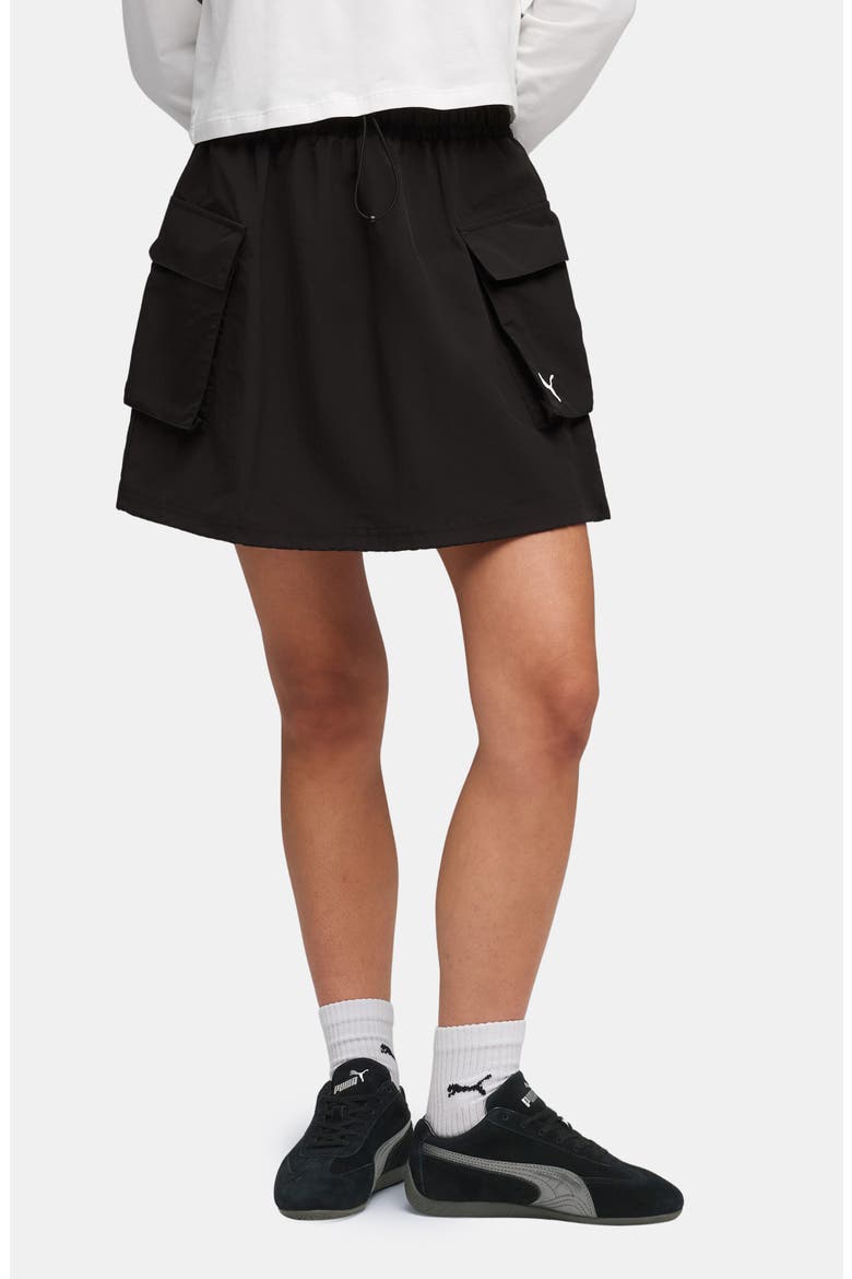Wardrobe Essentials Cargo Miniskirt, Main, color, PUMA BLACK