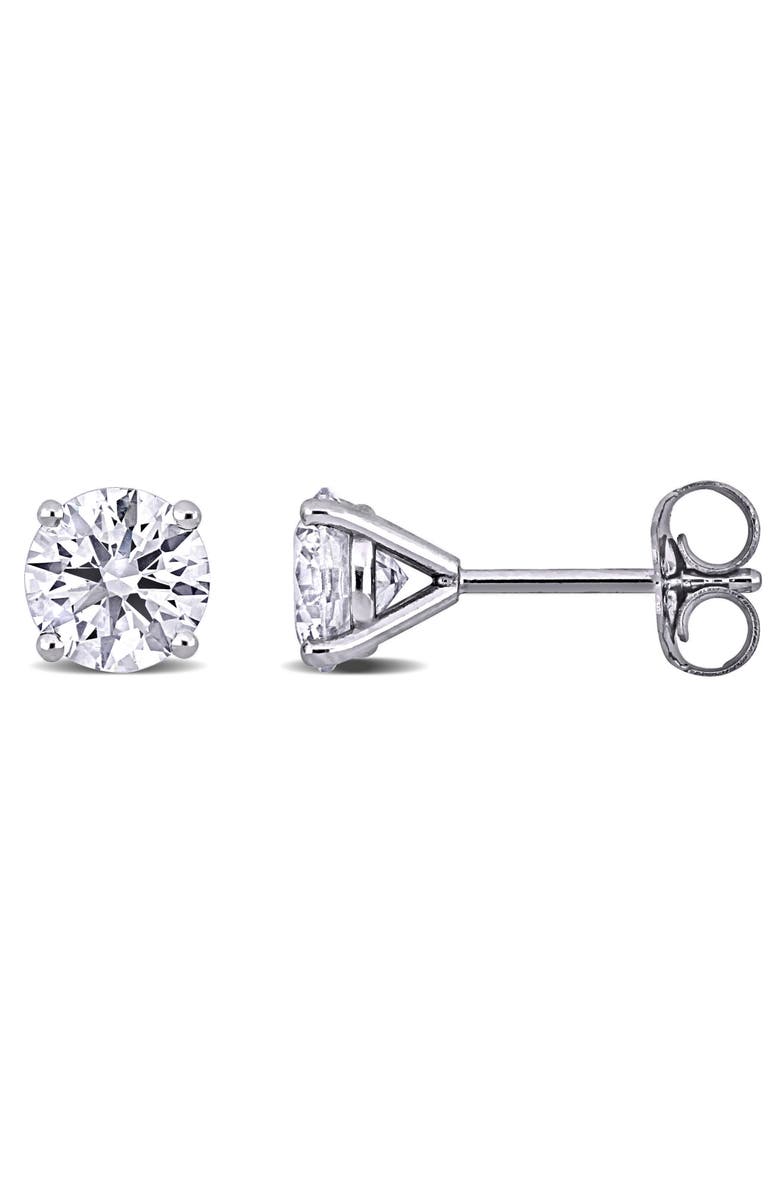 Julianna B. 2 CTW Lab-Grown Diamond Stud Earrings 14k, Main, color, White Gold