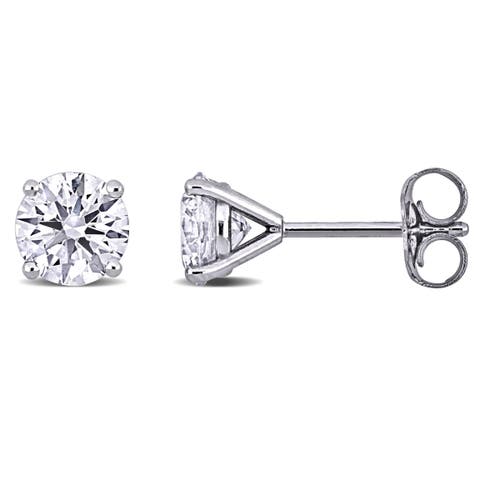 2 CTW Lab-Grown Diamond Stud Earrings 14k