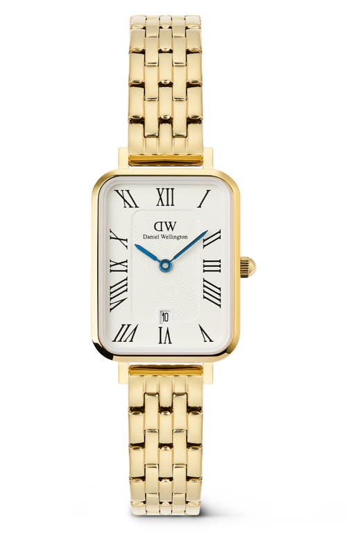 Daniel Wellington Quadro Bracelet Watch, 20mm X 26mm In Gold