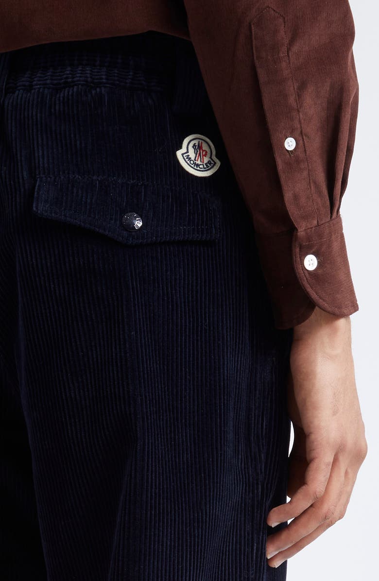 Moncler Drawstring Corduroy Pants, Alternate, color,