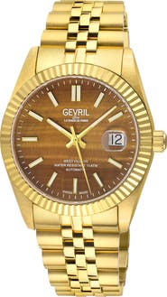 GEVRIL West Village Automatic Bracelet Watch, 40mm