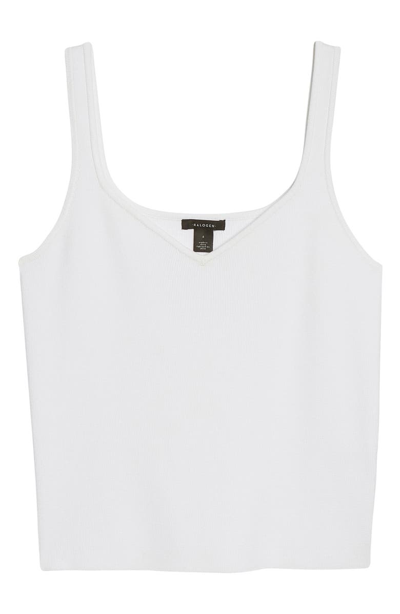Halogen<sup>®</sup> Halogen Ribbed Sweater Tank, Alternate, color, White