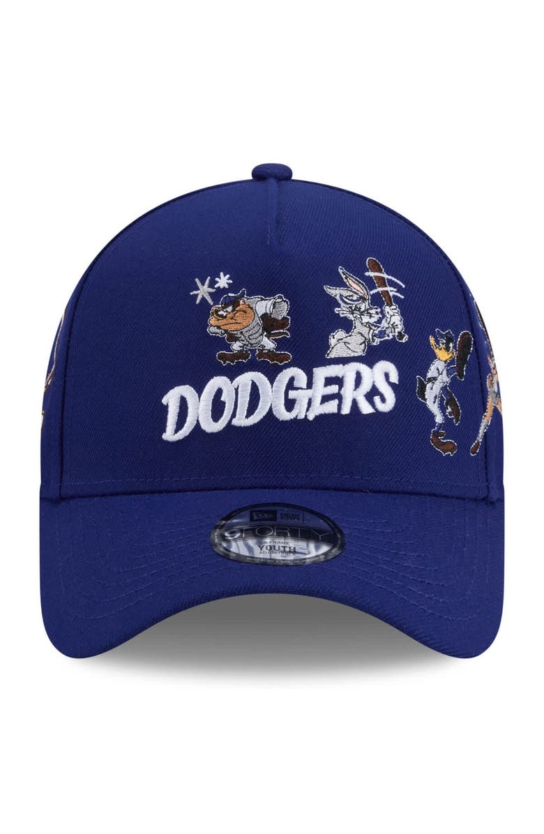 New Era Youth New Era Royal Los Angeles Dodgers Looney Tunes A-Frame 9FORTY Adjustable Hat, Alternate, color, Royal