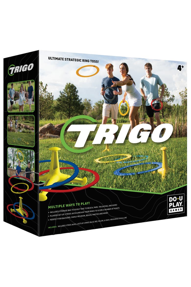 Trigo Ring Toss Colorful Throwing & Hooking Game, Main, color, Multicolored