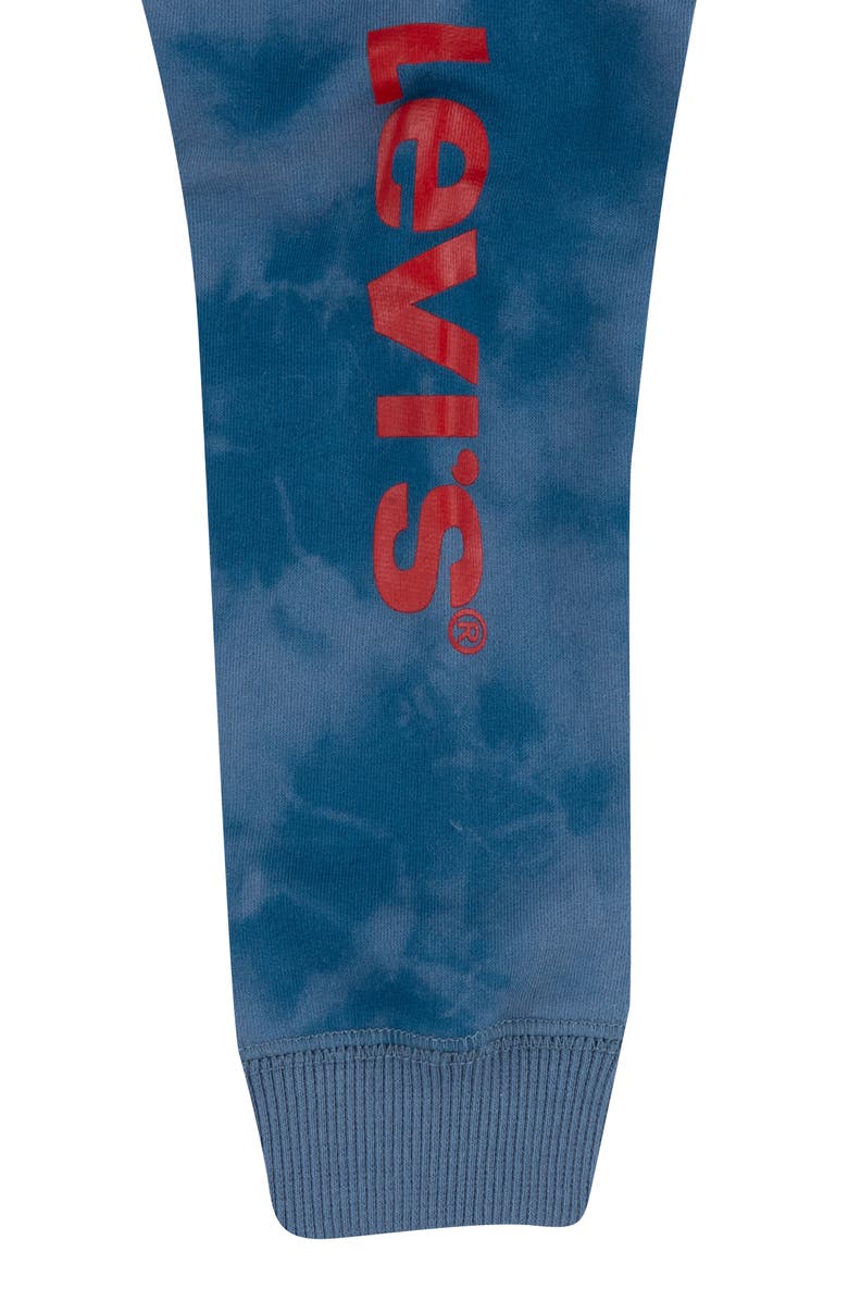 Levi's <sup>®</sup> Tie Dye Hooded Romper, Alternate, color, Aegean