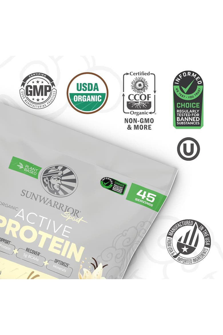 Organic Active Protein Powder, Vanilla, 2.25kg, Alternate, color, No Color