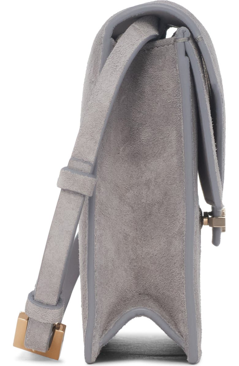 TOM FORD Mini Aube Suede Shoulder Bag, Alternate, color, Cloudburst