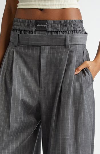 Exposed Boxer Pleated Trousers