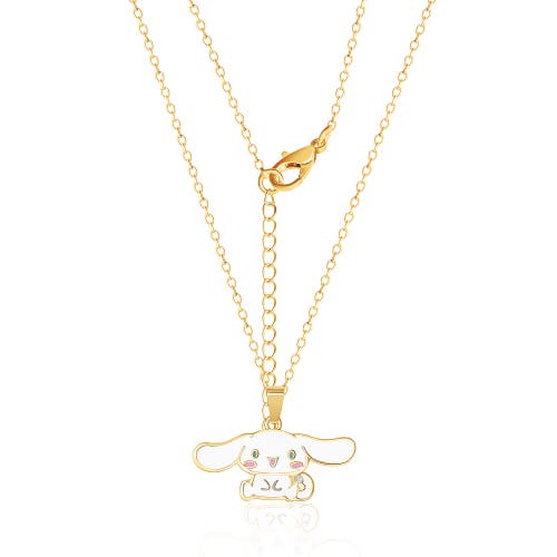 Hello Kitty Cinnamoroll Enamel 3d Pendant, 18'' Chain In Gold