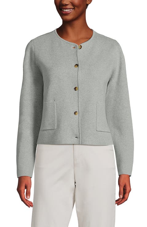 Fine Gauge Cotton Milano Blazer Sweater